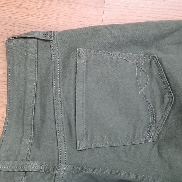 NYDJ Jeans Ankle Olive Green Mid Rise - Picture 5 of 9